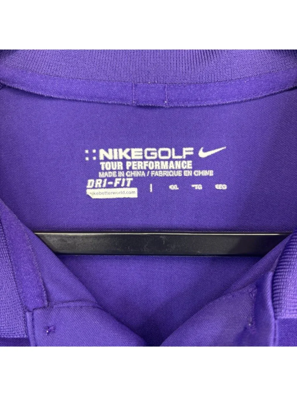 Nike Golf Mickey Mouse Mens XXL Polo Shirt Purple Dri-Fit Tour Walt Disney World